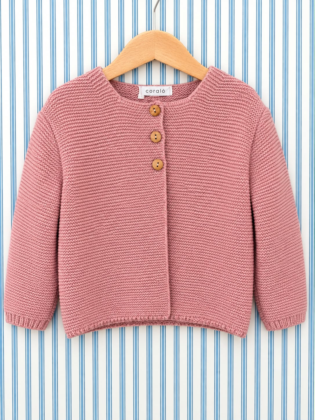 Chaqueta Punto Coralo Rosa