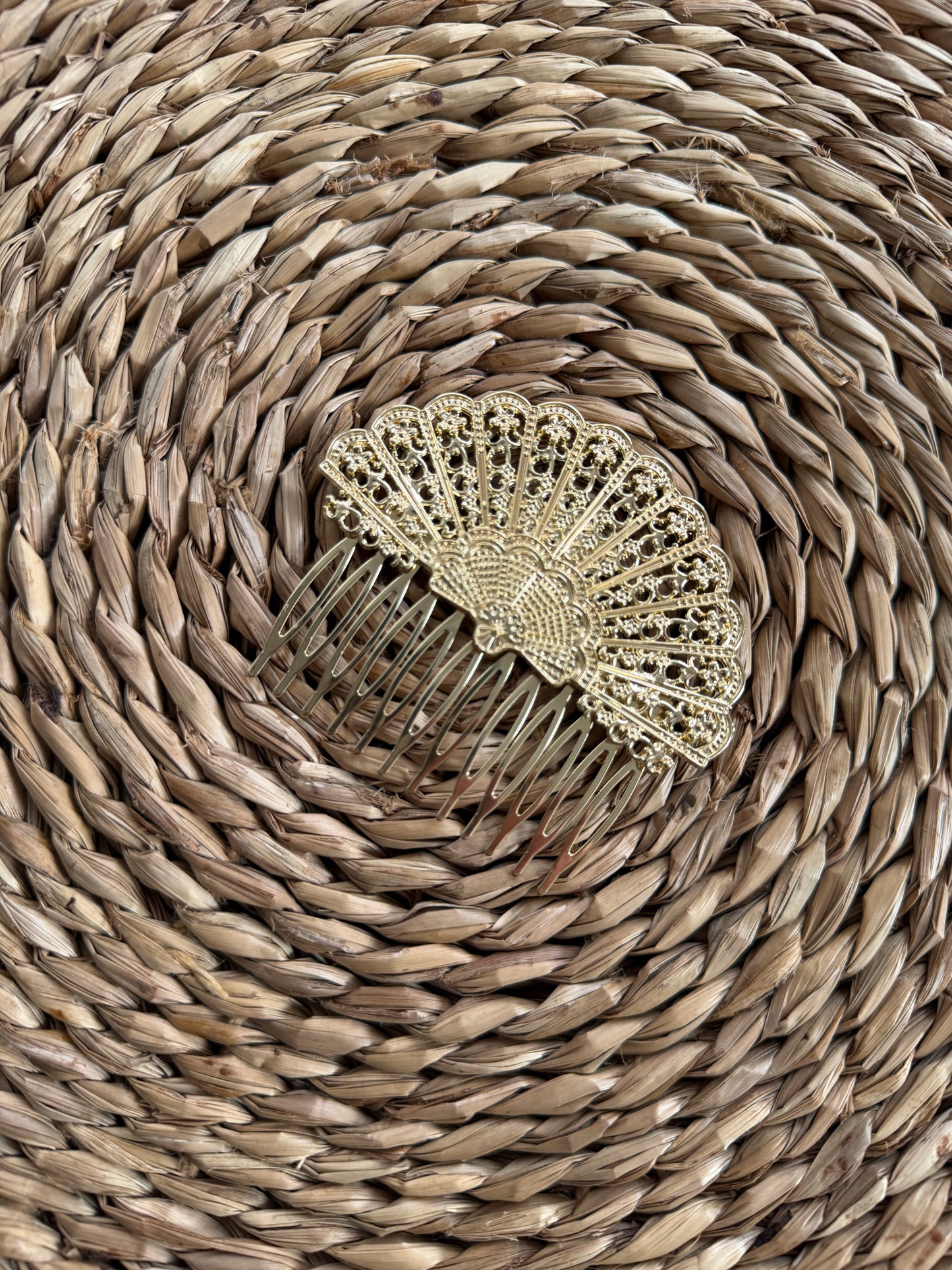 Peine Abanico XL Dorado