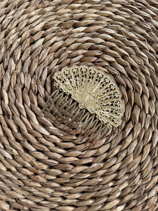 Peine Abanico XL Dorado