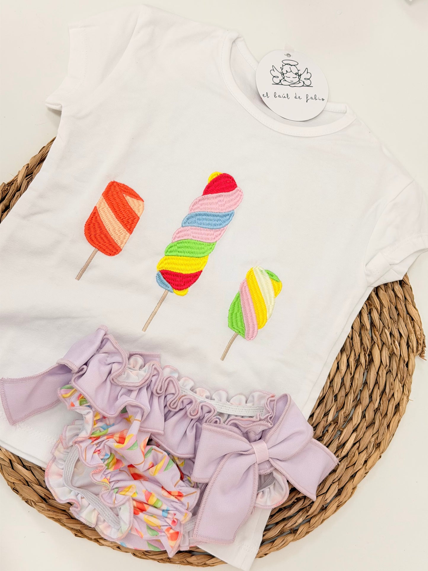 Conjunto Baño helados niña