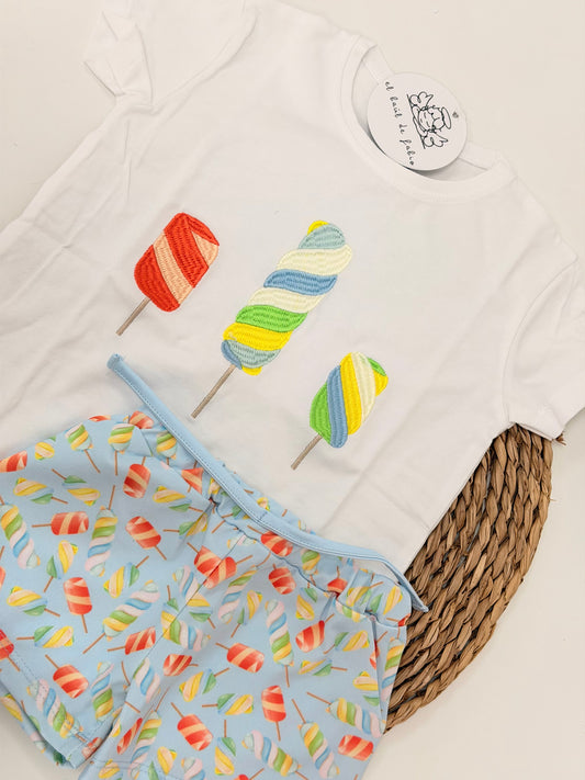 Conjunto Baño helados niño