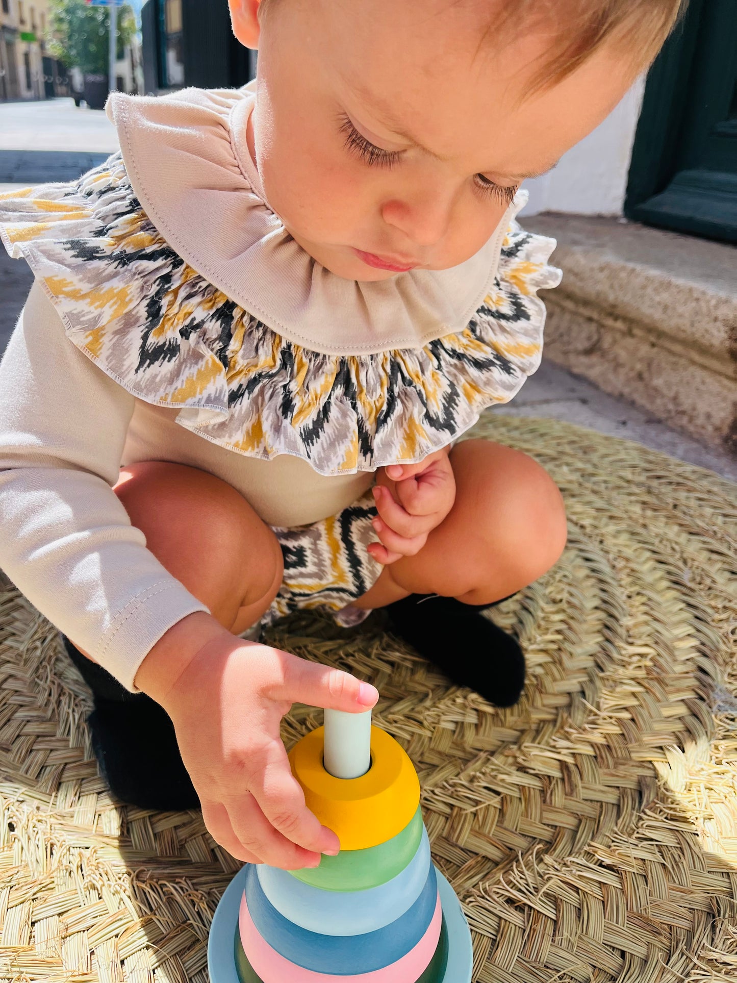 Cubre pañal y maxi cuello Arena