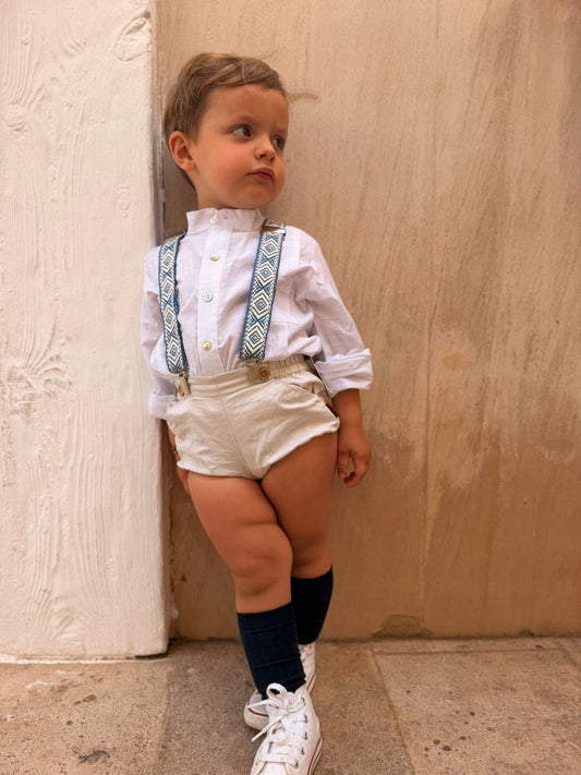 Camisa cubana Blanca