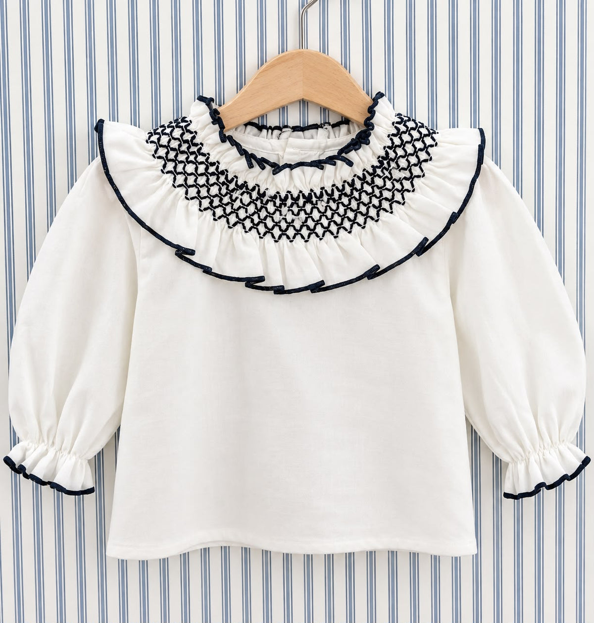 Camisa Nido de Abeja Marino